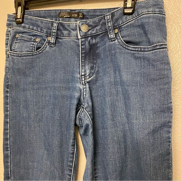 Prana Women's blue Kara low rise skinny jeans organic cotton blend 2/26 - Picture 4 of 11